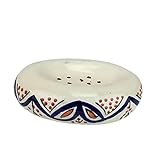 Jabonera Artesanal Vulcano de cerámica de FES Pintada a Mano