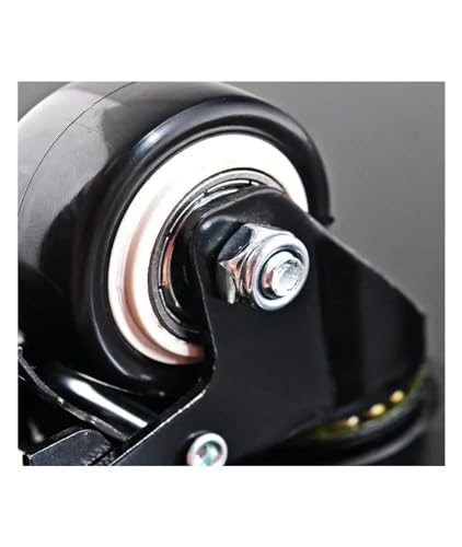 Roue pivotante avec frein 1.5 pouces poulie de direction meuble robuste x2 - 4