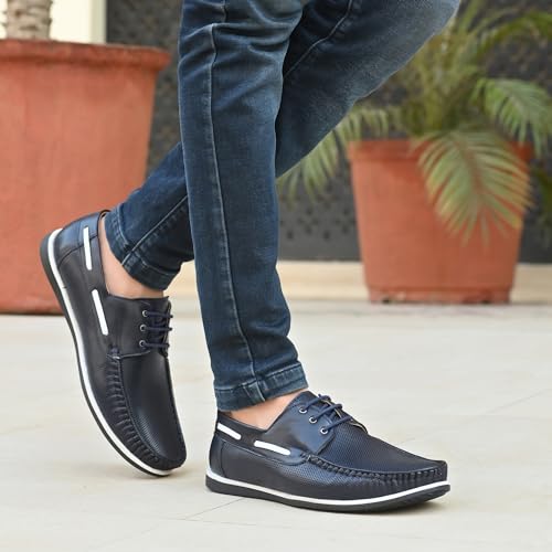 Image of Centrino Office Formal Shoes for Men | Shoes for Man Stylish | Lace-Up Design | Cushioned Insole | Lightweight Comfortable Leather Shoes | Mens Formal Shoes for Business Professional & Daily Office Wear (7630)