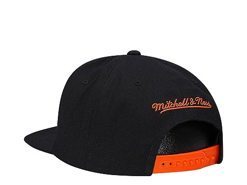 Mitchell & Ness Anaheim Ducks Gorra Snapback Retro Negra Naranja miniatura 2