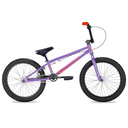 Eastern Bikes Paydirt 20-Inch BMX, Marco de Acero de Alta tensión (Morado Claro y Naranja)