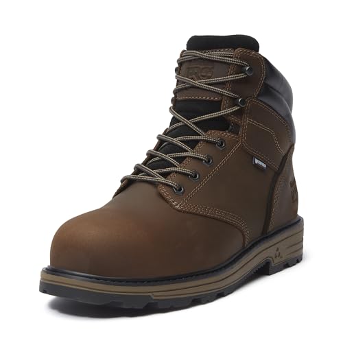 Timberland PRO Timberland PRO Men's Titan Tasker 6 Inch Alloy Safety Toe Waterproof Industrial Work Boot, Dark Brown Full Grain, 14 M US