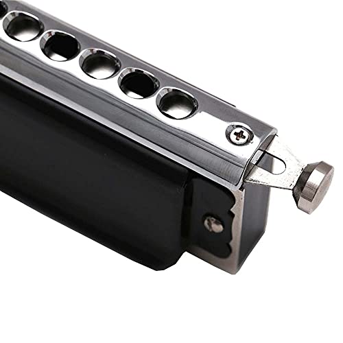 Harmonica Couleur Master harmonica ABS Comb 16 trous 64 tonnes harpe C instrument professionnel sw1664 couvercle noir - Les Beatles, Paul McCartney, John Lennon, RIngo Starr, George Harrison Harmonica Couleur Master harmonica ABS Comb 16 trous 64 tonnes harpe C instrument professionnel sw1664 couvercle noir – Image 5