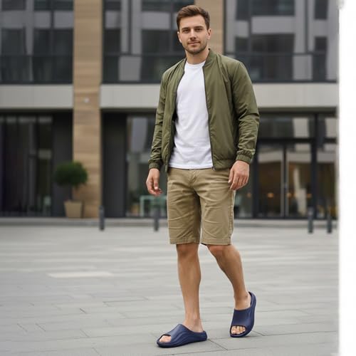 Image of KOBURG Milan Slides for Men| Stylish Trending | Comfortable | Super soft | Lightweight | EVA Sole | Casual Slider | Slippers | Flip Flops for Men KF-484