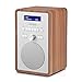 Produktbild LEMEGA CR2+ DAB/DAB+ Digitalradio,UKW-Digitalradio,DAB-Radio Netzbetrieben,Doppelter Wecker,Küchen-Schlaf-Snooze-Timer,20 voreingestellte Sender,Kopfhörerausgang,Holzeffekt (Walnuss)
