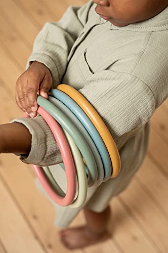 Anneaux d'activité de lancer en PVC jeu de coordination œil-main 3 ans