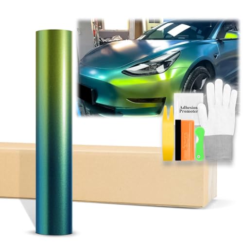 36"x60" (3FTx5FT) Spring Green Galaxy Dust Matte Black Gold Chameleon