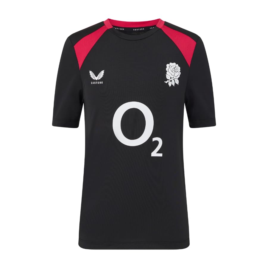 T-shirt England Rugby Castore haut d'entraînement haut de gamme 8 ans