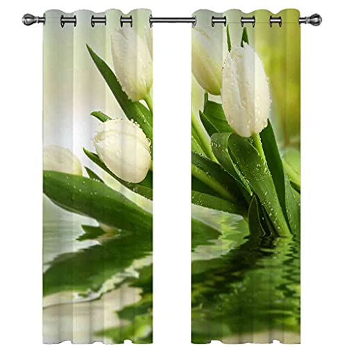 Rideaux à oeillets 100% polyester isolant thermique 3D