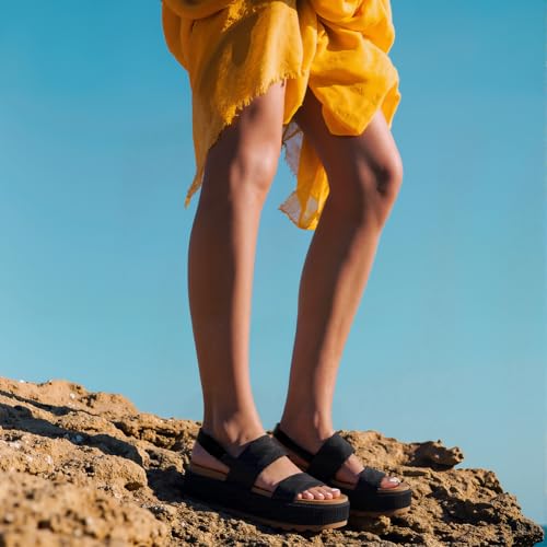 Image of Lovee Cosee Platform Water Sandals for Women Chunky Wedge Lug Sole Comfortable Waterproof Summer Walking Beach Shoes