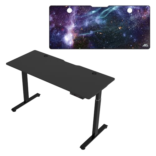 アローン(Allone) 【Amazon.co.jp限定】電動昇降式エレクトリックゲーミングデスクマットセット ギャラクシー 140×60×120cm ほつれ防止のステッチ加工 裏面滑り止め加工 e-sports ゲーミングルーム ALGA-GMDEL14