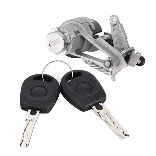 Tailgate Rear Boot Door Lock Key Compatible with SEAT Arosa 1999-2006, Replacement for OEM 1J6827297G 1J6827297C 1J6827297D, Durable Iron Lock Cylinder with 2 Keys