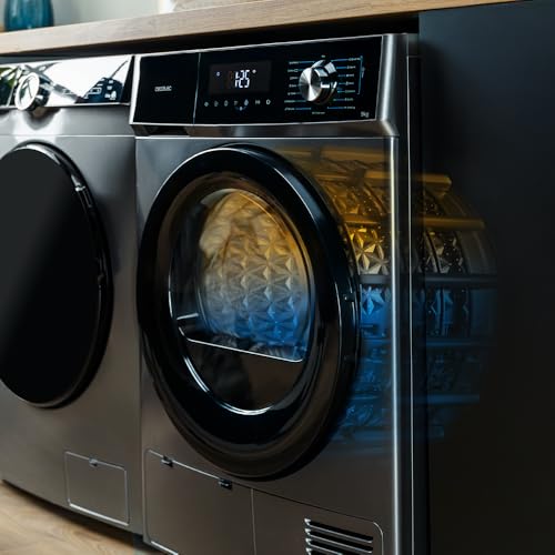 Vista cercana del tambor de la secadora Cecotec mostrando su interior y características de diseño innovador para un secado eficiente