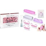 MelodySusie 100 Pcs Nail Drill Bits Sanding Bands with All in One Nail Brush Set