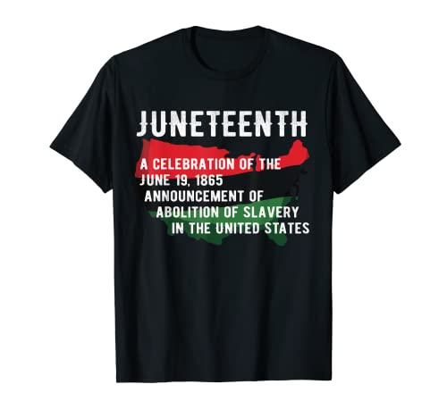 Juneteenth Definition Junio 19 African Melanin Black Freedom Camiseta