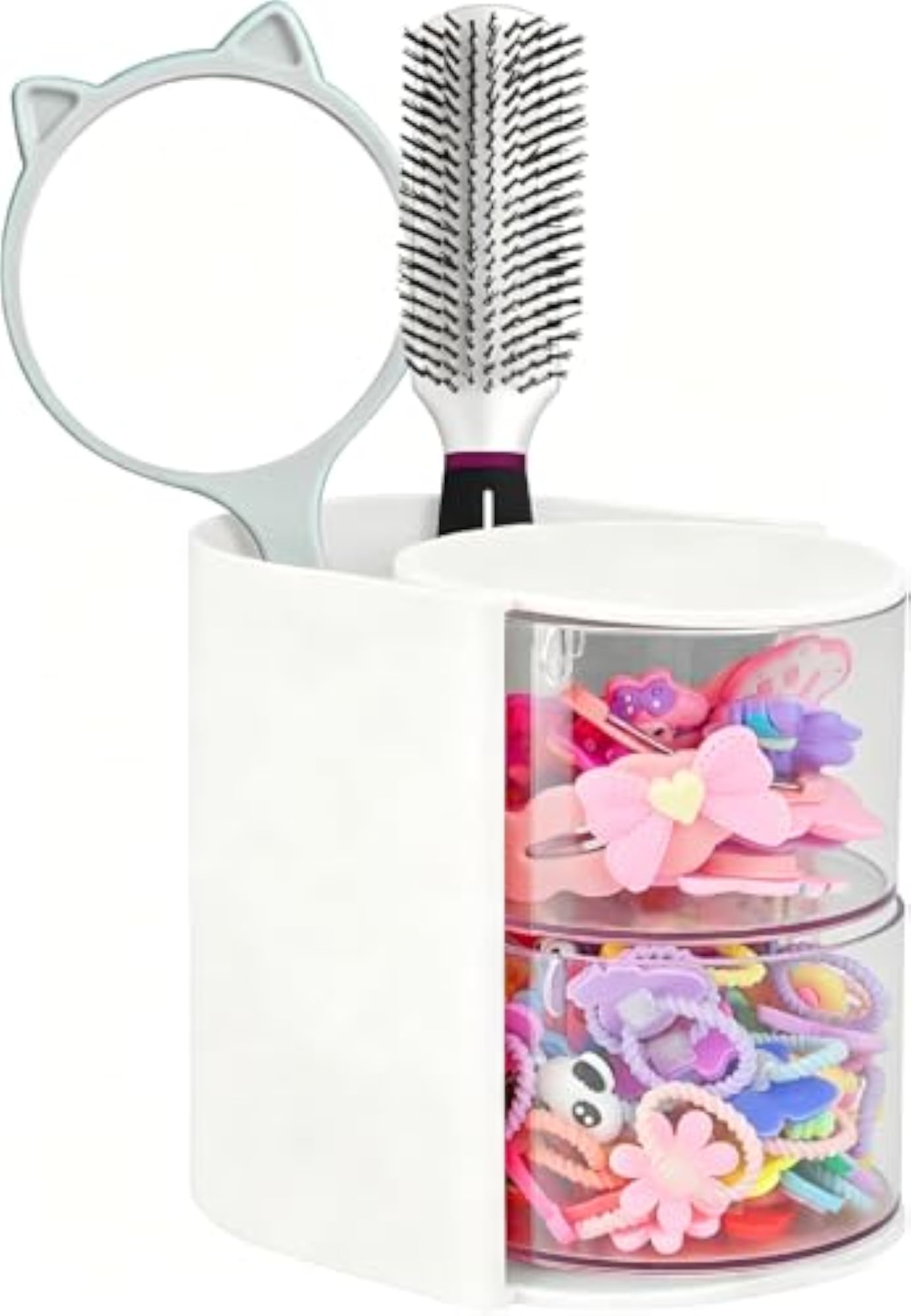 Hair Accessories Organizer with Brush Holder