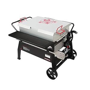CreoleFeast CFB2001 150 qt. Crawfish Seafood Boiler, Double Sack Outdoor Stove Propane Gas Cooker with Folding Tank Mounting Bracket and Stirring Paddle, for Crawfish Season