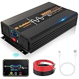 SL Euthtion 3000W/6000W(Peak) Pure Sine Wave Duty Car Power Inverter 50HZ 24V DC to 230/240V AC with LCD Display, USB Port, Wireless Remote Control（10M) for Car Home Laptop Truck