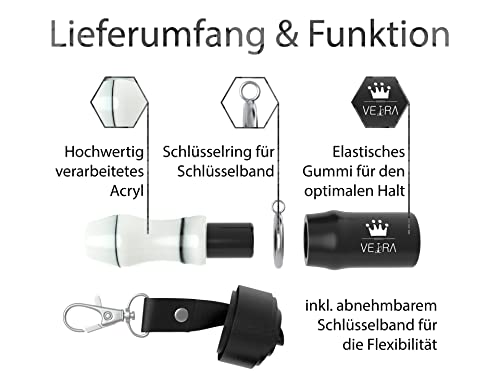 Shisha wiederverwendbares Hygiene Mundstück VEIRA Premium - hochwertiges Shisha Zubehör aus Acryl - Hygienemundstück… – Bild 3