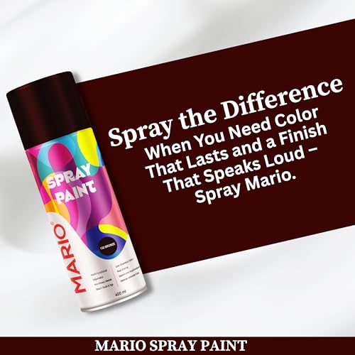 Image of Mario Spray Paint - 132 Bronze (400ml) | Bronze Metallic Spray Paint for Wood, Metal, Crafts & Decorative Finishes