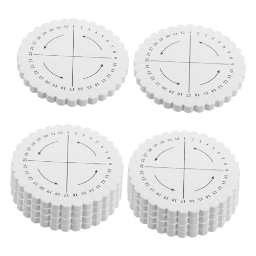 jojofuny 10pcs Kumihimo Disk Bulk for Beginners Japanese Braiding Disc Tool with 32 Slots - Friendship Bracelet Weaving Supplies for DIY Jewelry Making & Creative Crafts