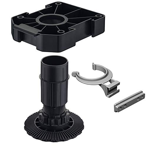 Gedotec Pieds de Nivellement | Support Réglable en Plastique pour Meubles de Cuisine, Canapés, Tables, Sommier | Niveleurs Ajustables Antidérapants |...