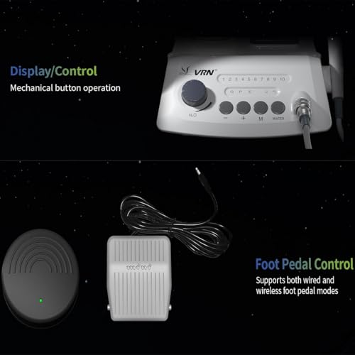 Image of Dental Ultrasonic Scaler, Dual Foot Pedal Control for Lab and Dental Veterinary Clinic (A8)