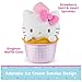GUND Sanrio Official Hello Kitty Ice Cream Plush, Stuffed Animal for Ages 1 and Up, Pink/White, 10”