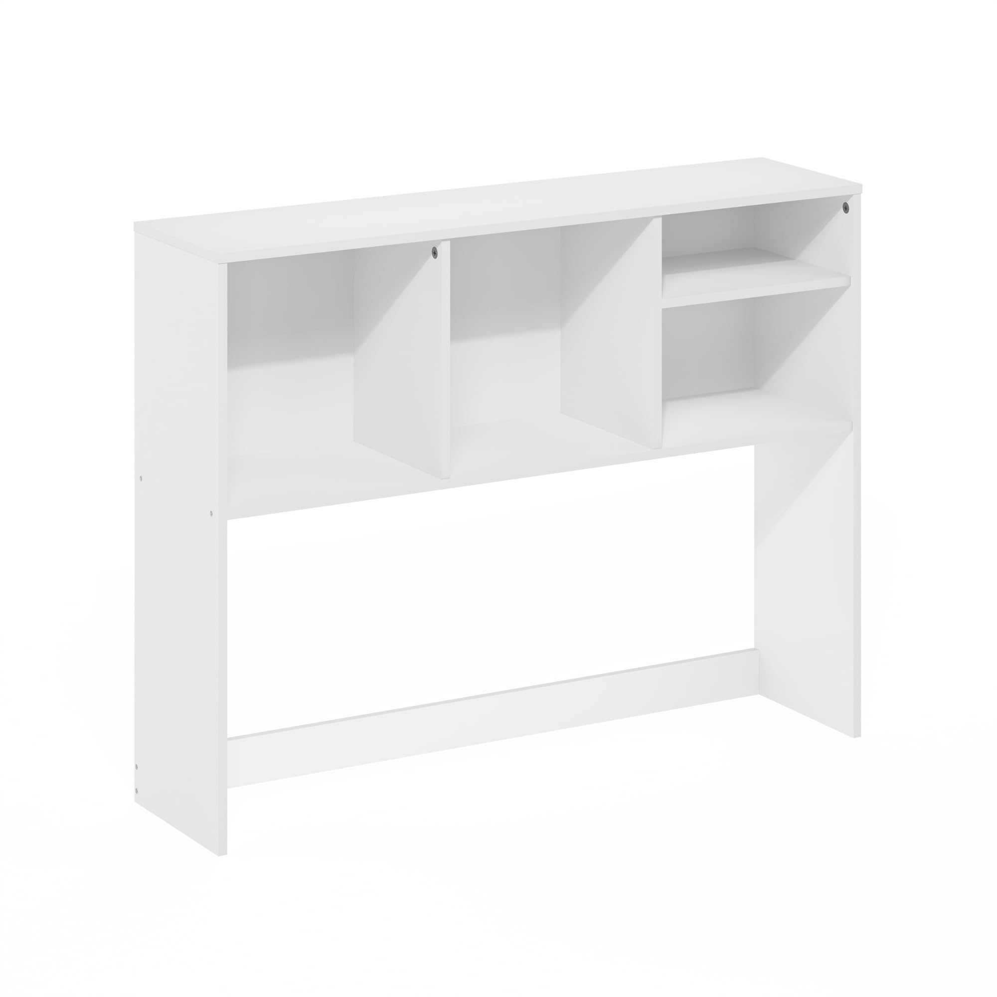 Furinno CLASSIC Mensola da Scrivania, Alzata da Scrivania a 4 Ripiani, Mensola Libreria, Organizer da Scrivania, per Forniture per Ufficio, Accessori da Scrivania per Ufficio, Bianco