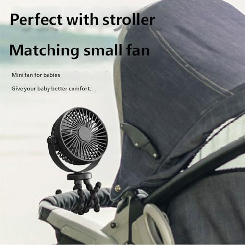 Ventilateur poussette à clipser flexible mini ventilo de bureau - 4