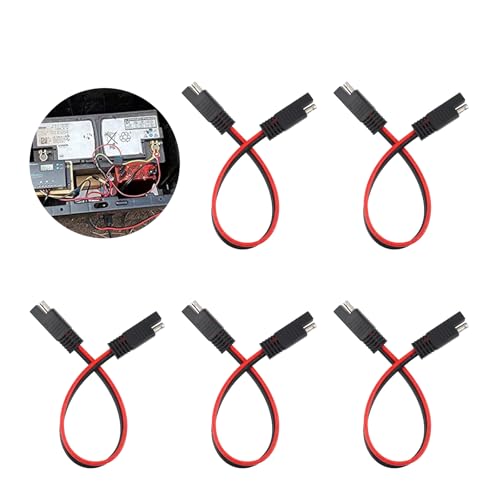 VKQTS 5PCS SAE Connector with 14 Gauge Wire,13 Inch 2
