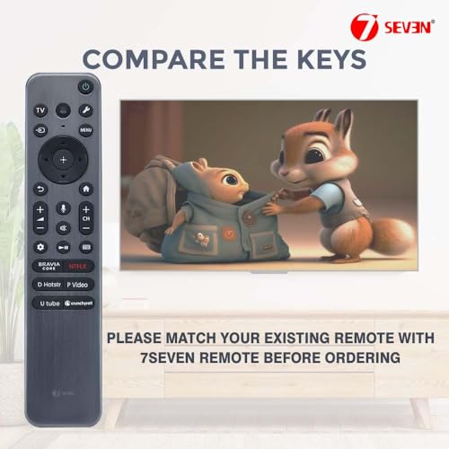 Image of 7SEVEN Compatible Sony TV Remote RMF-TX910U Model with Voice Command Suitable for Bravia XR Master Series OLED 4K Ultra HD Smart Google Television XR-65A95L XR-55A95L XR-75X90L XR-85X90L XR-98X90L