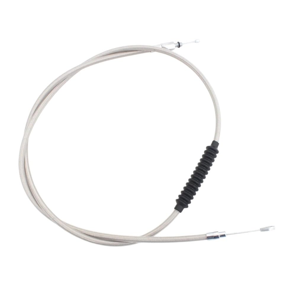 Cable de embrague trenzado plateado para motocicleta, Control manual acero Wolfram para Sportster 1200 XL1200C XL1200V, 160CM/ 63 pulgadas