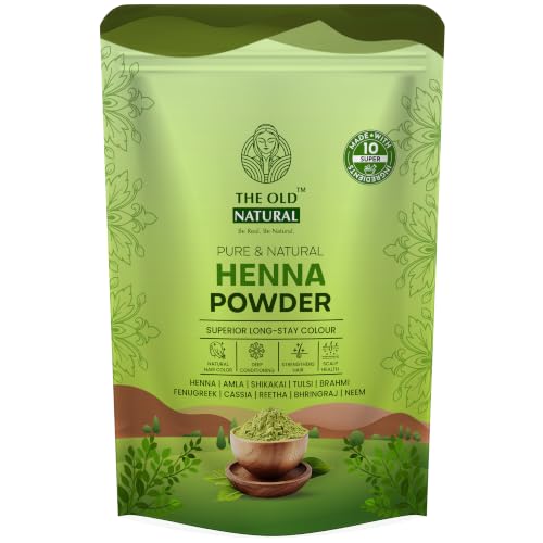 Image of Henna Powder for Hair Color & Hair Growth | 100% Pure Natural Mehndi Powder for Hair & Hands | Chemical Free Hair Conditioner for Strong, Shiny Hair | Herbal Henna for Men & Women - 200g