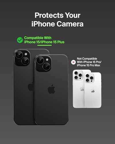 Image of Belkin Tempered Glass Camera Lens Protector for Apple iPhone 15, 15 Plus - Case-Compatible Tempered Glass Lens Cover, Apple iPhone Accessories - 2-pack