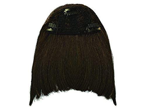 Mia Clip-n-Bangs, Commitment-Free, Clip On Bangs, Syntheticx Wig Hair, Dark Brown, for Women, Teens, Dress Up, Halloween 1pc