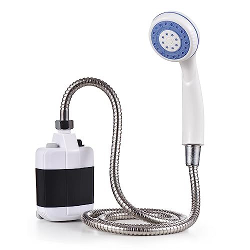 ACAGALA Portable Camping Shower Outdoor USB Rechargeable Electric Shower Pump for Camping Car Washing Gardening Pet Cleaning