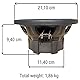 1 subwoofer SOUNDSTORM SSL CG8D 20,00 cm 200 mm 8 400 watt rms und 800 watt max dvc dual schwingspule doppelspule 4 ohm für Auto, 1 stück