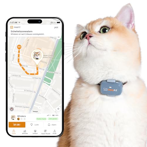Pawfit Lite für Katzen 4G GPS-Tracker | Ultrakompakt