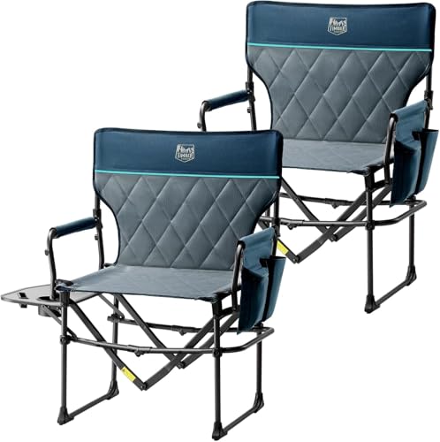 TIMBER RIDGE Chaise de Camping Pliable 180kg de Capacité Chaise de Réalisateur Taille Compacte...