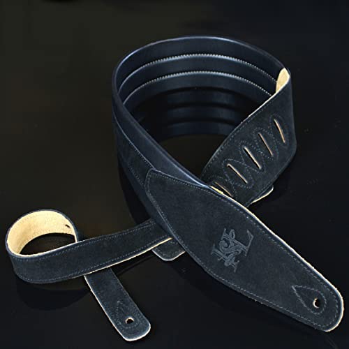 emblématique cuirs Noir cuir Naturel rembourré pour guitare et basse Sangle Il-15sblk - Les Beatles, Paul McCartney, John Lennon, RIngo Starr, George Harrison emblématique cuirs Noir cuir Naturel rembourré pour guitare et basse Sangle Il-15sblk