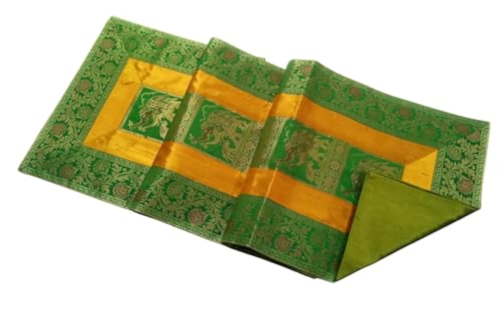 Silk Dining Table Runner Elephant Design