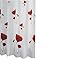 Produktbild RIDDER 47800-350 Duschvorhang Textil ca. 180 x 200 cm, Mohn inklusive Ringe
