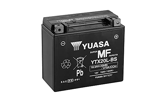 Batterie moto Yuasa YTX20L-BS idéale pour les longs road trips en Harley