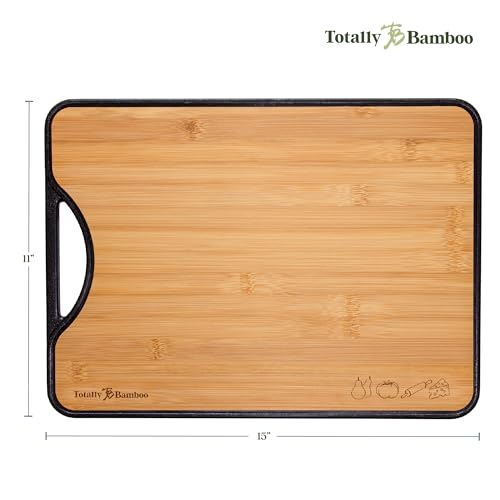 Tabla de cortar reversible de bambú y polipropileno 38x28 cm miniatura 5