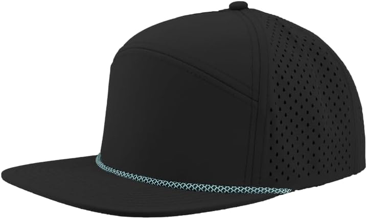 Osprey R+ Premium Medium Profile 7-Panel Rope Brim Hat | Performance Snapback Cap | Blanks for Custom Embroidery and Patches