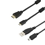 cable hdmi jvc 4k 1.5 metro Cable USB y cable HDMI para JVC EVERIO GZ-RX510