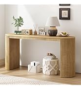 Farmhouse Wood Entryway Console Table 48-Inch Modern Sofa Entry Table ...