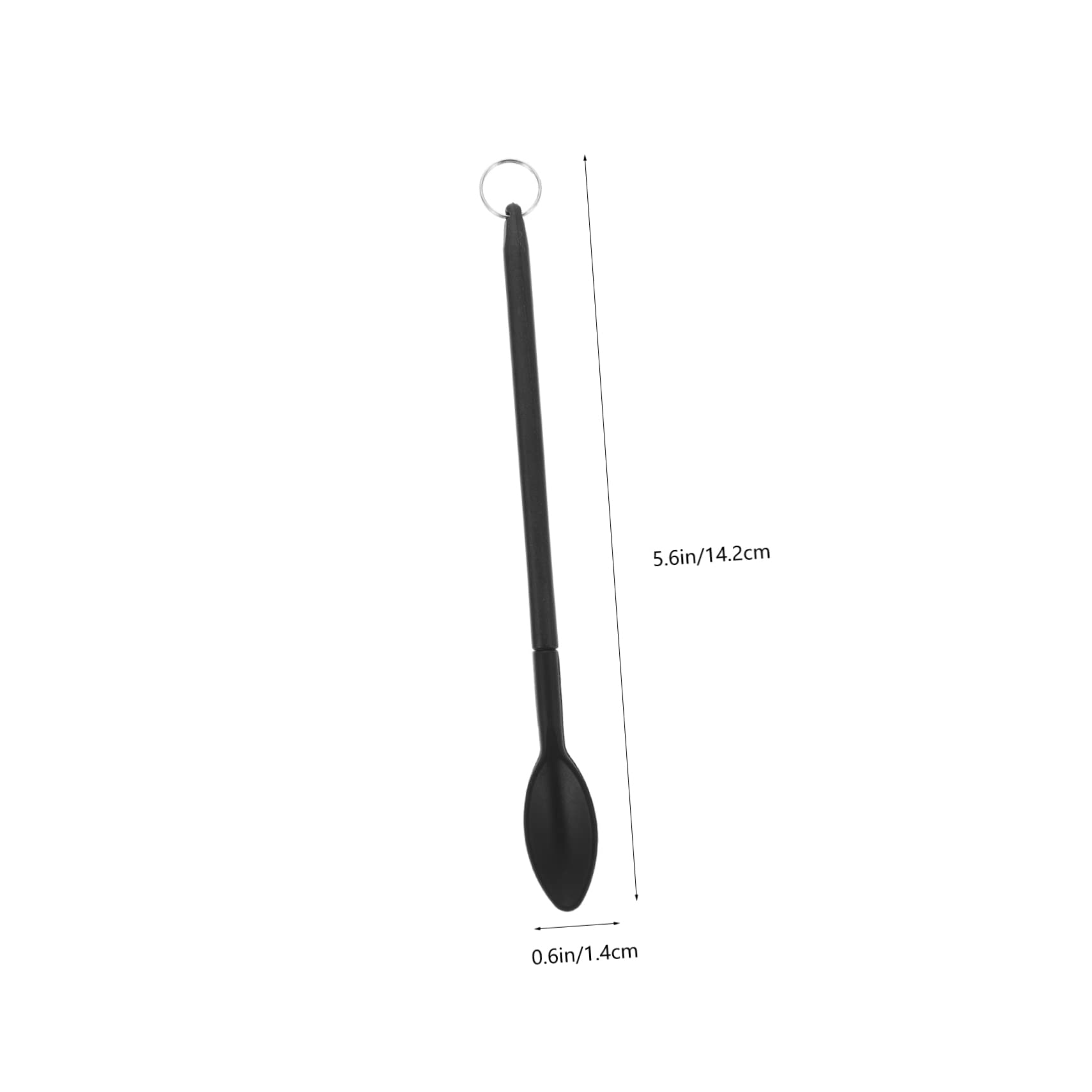 IMIKEYA Spatola in Silicone per Baking Manico Estensibile Mini Telescopica Leggera e Comoda per Cosmetici e Cucina per Impasti e Trucco