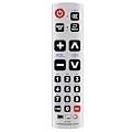 A-TV2 Universal TV Remote Control Applicable for TCL Vizio Polaroid Toshiba Philips Sharp Sony Dynex Element Hisense Emerson Samsung Sanyo Funai Hitachi Insignia JVC LG Magnavox RCA Westinghouse TV